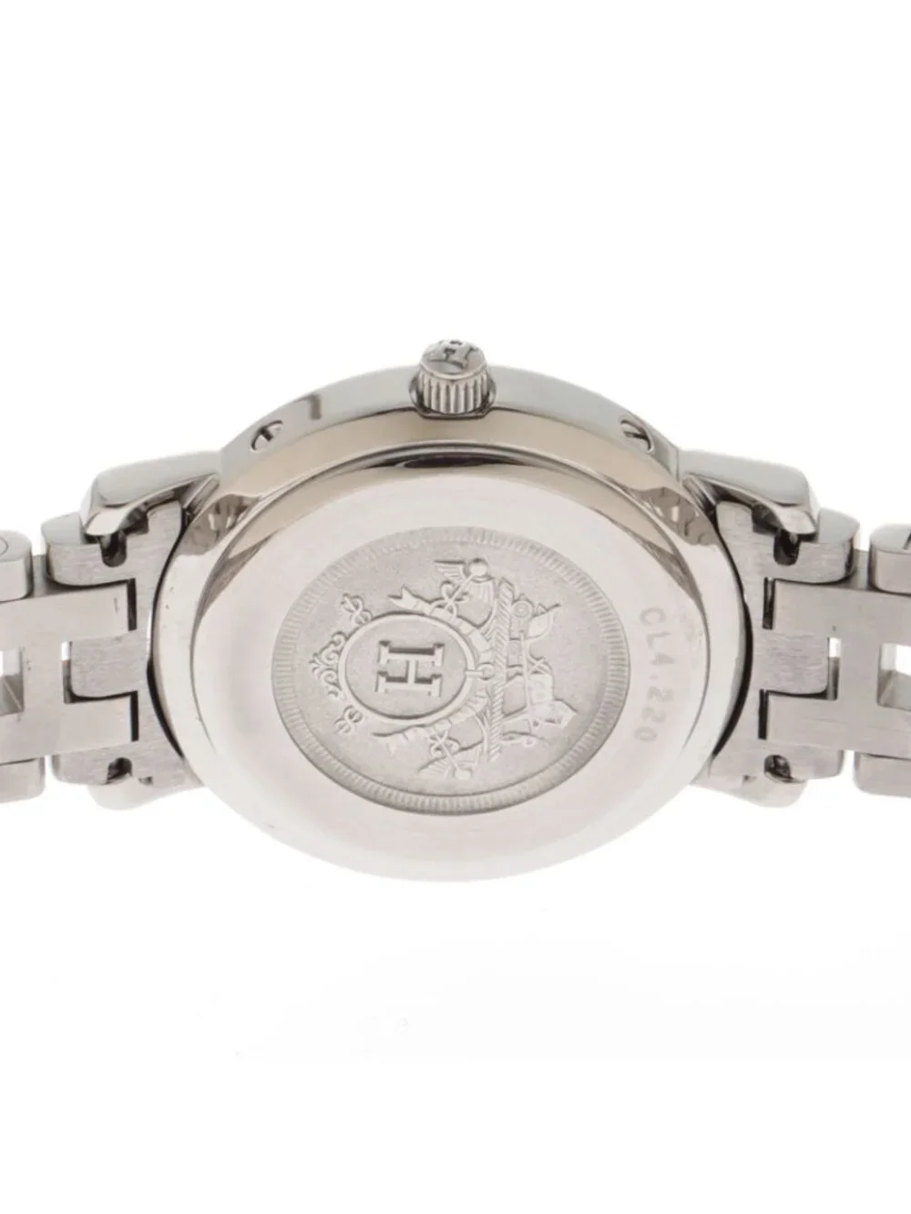 Hermes Clipper Watch Stainless Steel Ivory